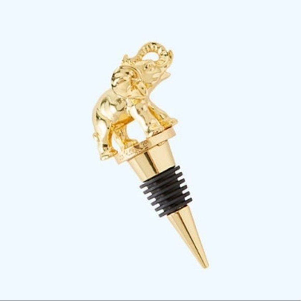 NEW Lilly Pulitzer Elephant Critter Bottle Stopper